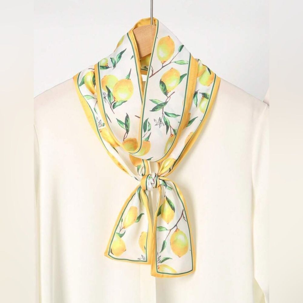 Lemon Print Scarf P42